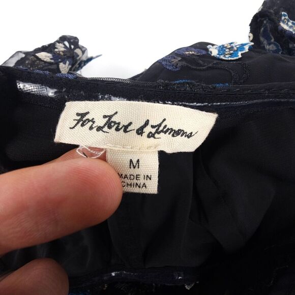 NEW For Love & Lemons Botanic Strapless Corset Dress Butterfly Whimsigoth Fairy - Picture 2 of 8